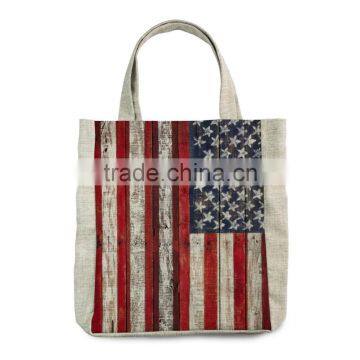New Retro Craft Cotton Linen Tote Shopping Bags With Competitive Price photo-4