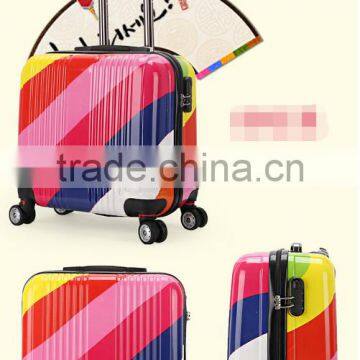 printed trolley luggage suitcase laptop trolley case cabin luggage