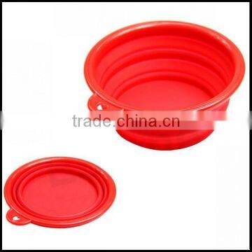 Cute Foldable Dog Cat Pet Silicone Travel Feeding Plastic Bowl Water Dish Feeder,custom Plastic Pet Bowls Manufacturer photo-3