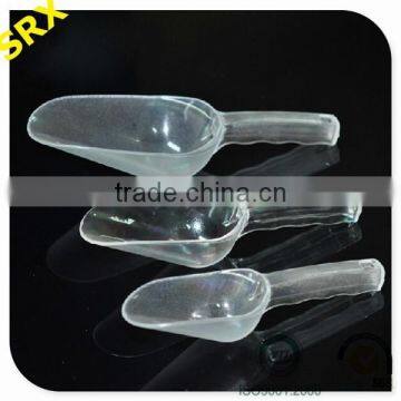 OEM party candy high qualtiy clear plastic scoops for sale, oem kitchen 3 set plastic scoops