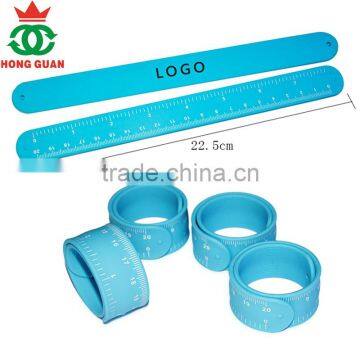 Custom Silicone Slap Snap Ruler Bracelet Wristband Sillicone Slap Wristband photo-3