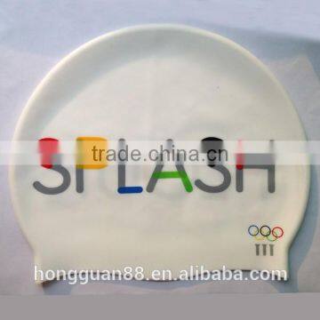 Wholesale silicone swimming cap for men with custom logo