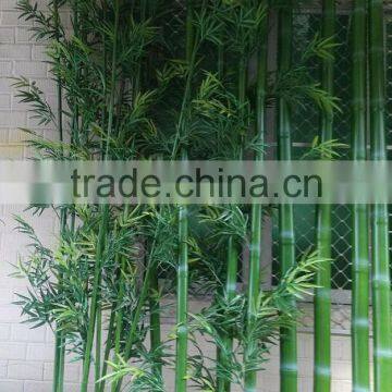 Hign Qulaity New Green Chinese Plastic Outdoor Decor Artificial Lucky Bamboo Poles Fence Plants photo-3