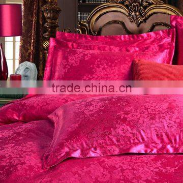 New Luury Chinese Wedding Bed 4pcs Bedding Set Include Duvet Cover Bed Sheet Pillowcases Set Satin Jacquard Home Tetile. photo-4