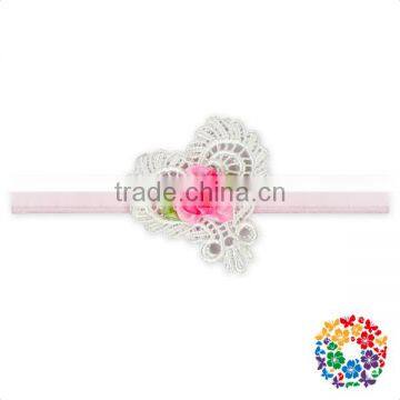 2017 Wholesale Barefoot Sandals With Flower Baby Pink Fold Over Sandals Girls New Stylish Sandals photo-2