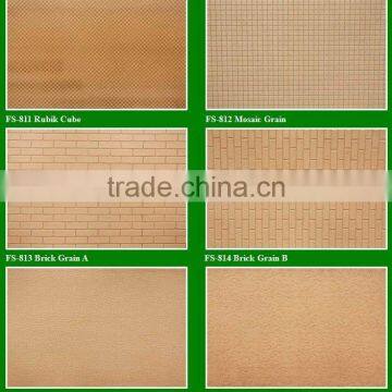 Wooden Fibreboard / Decorative Embossed Hardboard with High Quality