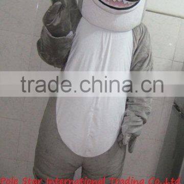 custom grey shark mascot costumes