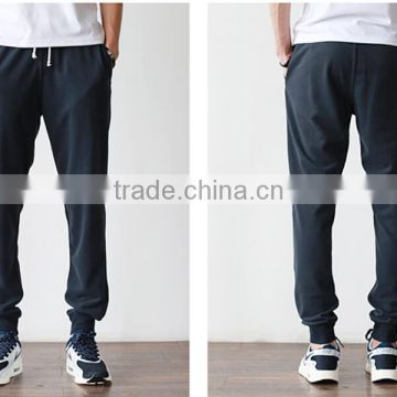 Custom high quality 100%cotton blank jogger sweatpants