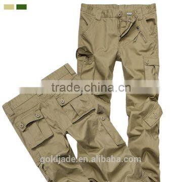 Korean Style High Quality 100%Cotton Men Cargo Pocket Pants photo-4