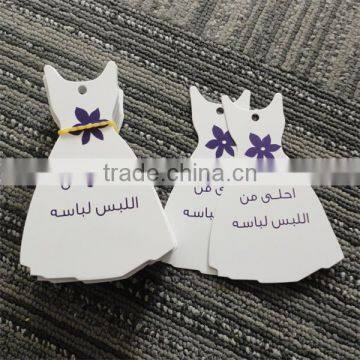 2017 Custom Design Fancy Shape Paper Hang Tags With Gold Eyelet photo-4