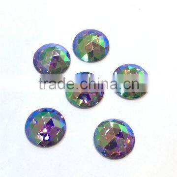 net covered flat back round beads glass sew on rhinestone for garment decoration