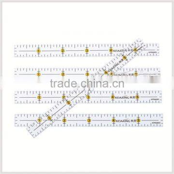 OEM inch scale 3mm thickness Acrylic quilting ruler, 6'' * 1/2'' Patchwork ruler quilting # KPR6005