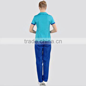 New Design Light Blue Hospital Nurse Uniform