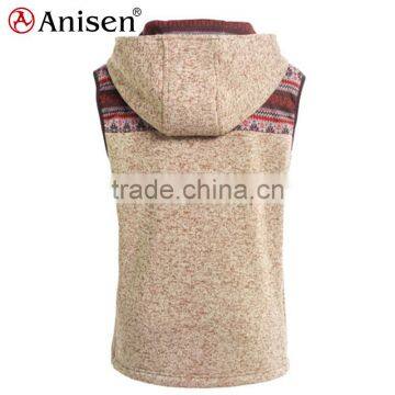 Plus Size Clothing Polyester Fleece Hooded Women Vest photo-4