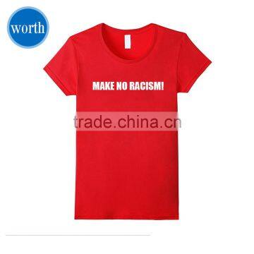 Make no racisom- unisex social t shirt 100% cotton social shirt