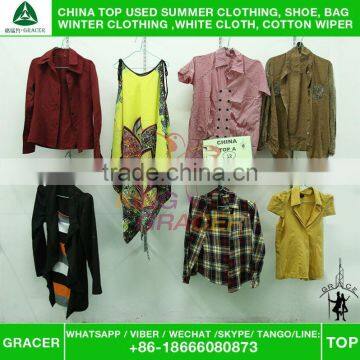 Made In China Stock Brand Name Ladies Cotton Blouse Used Clothes Hot Sale in Usa photo-6