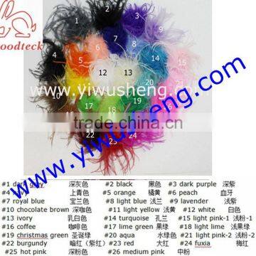 wholesale fashion and cheap ostrich puffs for hair accessory