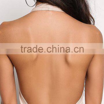 MGOO Custom Made Fashion Bodysuits Plain For Young Girl 2017 New Designs Scoop Neck Sleevless Blouses Tops photo-5