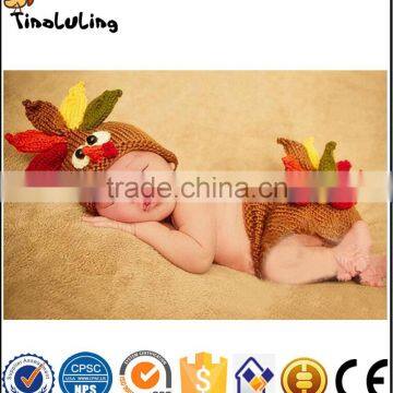 Tinaluling Wholesale Hot Sale Cute Crochet Knitting Baby Hats Sets For Baby Photography Props