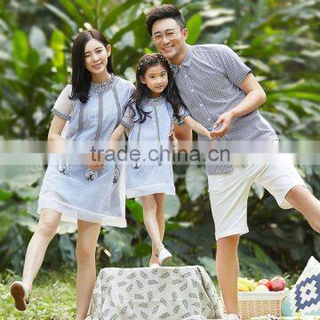 2017 Latest Family Matching Clothing Stripe t Shirt Family Set Clothes photo-3