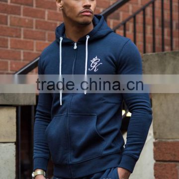 New Products 2017 Mens Tapered Tracksuit Top Hoodie 70% Cotton 30% Polyester Fleece Lining Zipper Hoodie Gym Hoodie