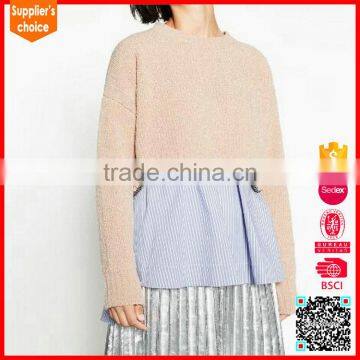 Latest Design Long Sleeves Custom Cute Pullover Jumper Shorts Woman photo-2
