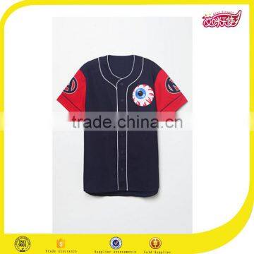 New Arrival Streetwear Clothing China Custom Cycling / Baseball Navy Blue Jersey