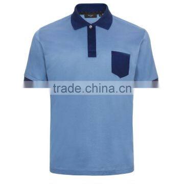 Promotional High Quality 100% Cotton Blank Short Sleeve Pure Color Polo Shirts With Pockets photo-4