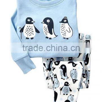 Penguin Printed Pajamas Set for Girls