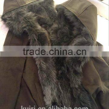 2016 Fashion Winter Women Double-sided Woolen Coat in the Long Section of the Real Fox Fur Lining Fur Hooded Fur Coat photo-3