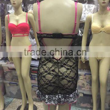 Chemise Sexy Baby Doll With Fantasitic Decorative Flower and Lace photo-4