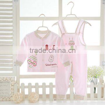 Wholesales Spring Autumn Cotton Printing Baby Clothes Set Wear photo-2