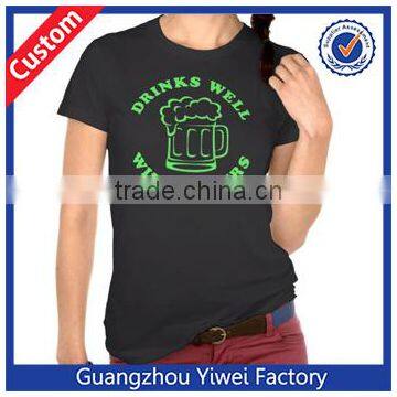 Customized Black World Cup T-shirt Wholesale For Women