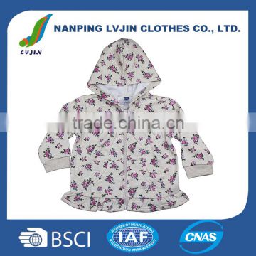 Baby Outerwear Girls Cotton Hooded Coats With Zipper,Children's Hoodies & Sweatshirts