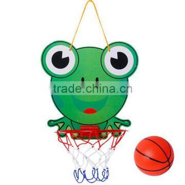 Children's sports toy cartoon basketball board indoor hanging mini basketball frame hoop for kids