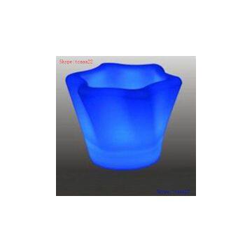 illuminated led flashing ice bucket lighted