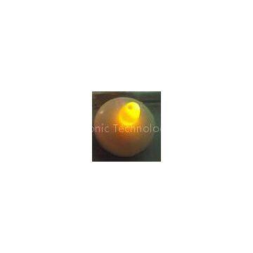 Yellow color water floating Mini plastic electric LED candles , 38mm(D)*41mm(H)