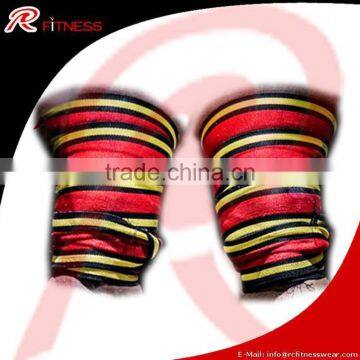 Custom Design Heavy Weight Lifting Elastic Knee Wraps / RC- Fitness Power Lifting Knee Wraps - Pair photo-6