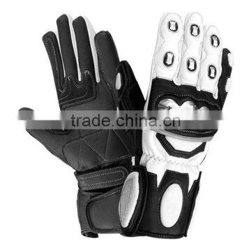 Mens motorbike leahter gloves