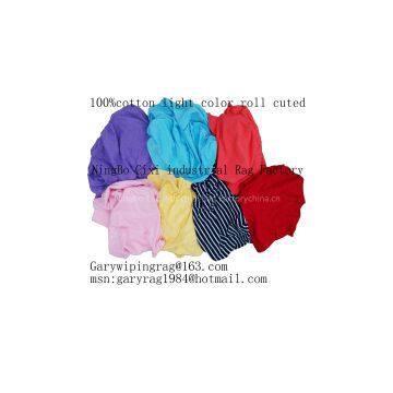 Bright color industrial cotton wipping rags with new material