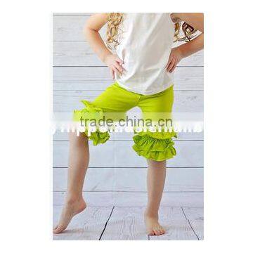 Hot sale baby icing ruffle pants kelly ruffle shorts 100% cotton girls new fashion pants