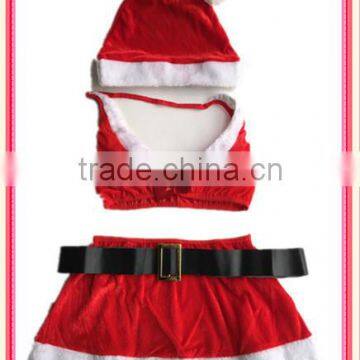 Wholesale Red Christmas Sexy Bra Decoration Dress