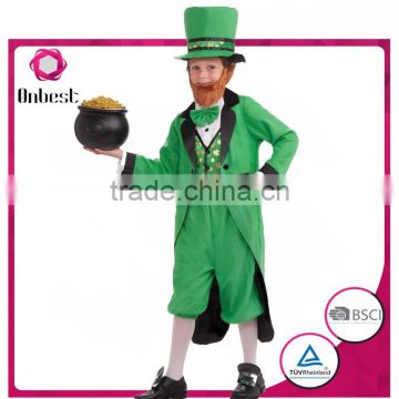 Boys carnival costume magician green boy costumes for sales