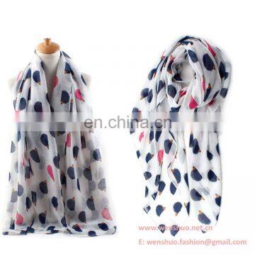 Euramerican Hedgehog Printed Sun-resistant Women Voile Scarf Wholesale photo-3