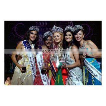 Beautiful custom beauty pageant sashes cheap for awards