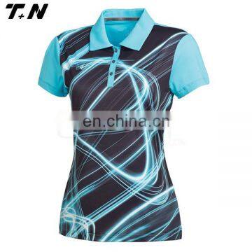 2016 Custom Women Dri Fit Golf Polo Shirts Golf Team Jersey