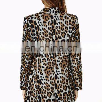 Wholesale Women's Coat,fashion Blazer for Women, Leopard Printed Women Blazer