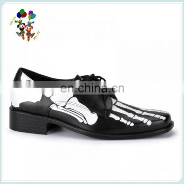 Party Fancy Dress Cheap Mens Skeleton Leather Shoes HPC-2476