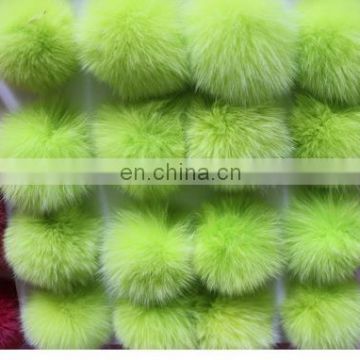 2016 Newest fashion real fox fur ball ornaments for keychain