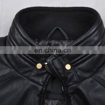 Mens Top Grade Fashion Soft Handsome Lastest Design Leather Jacket photo-4